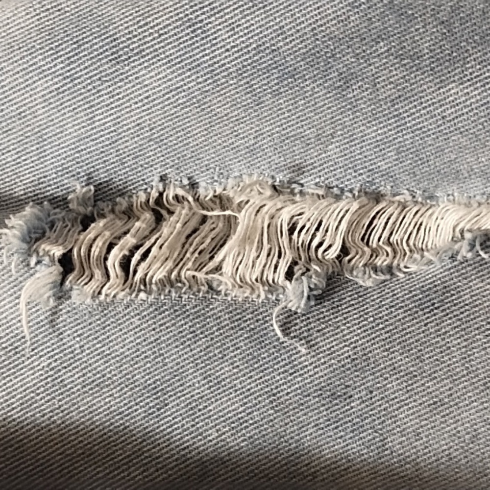 Distressed Denim Jacket (3X) - Picture 3 of 14